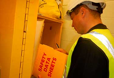 HazWaste cabinet in Okinawa, Japan